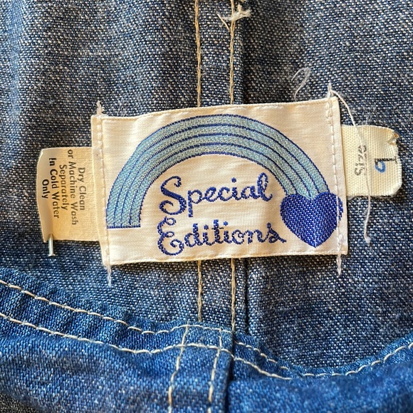 VTG 80s Embellished Women’s Denim Overalls with Appliqués - Picture 13 of 16